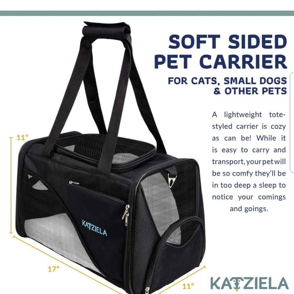 Katziela small pet carrier soft sided